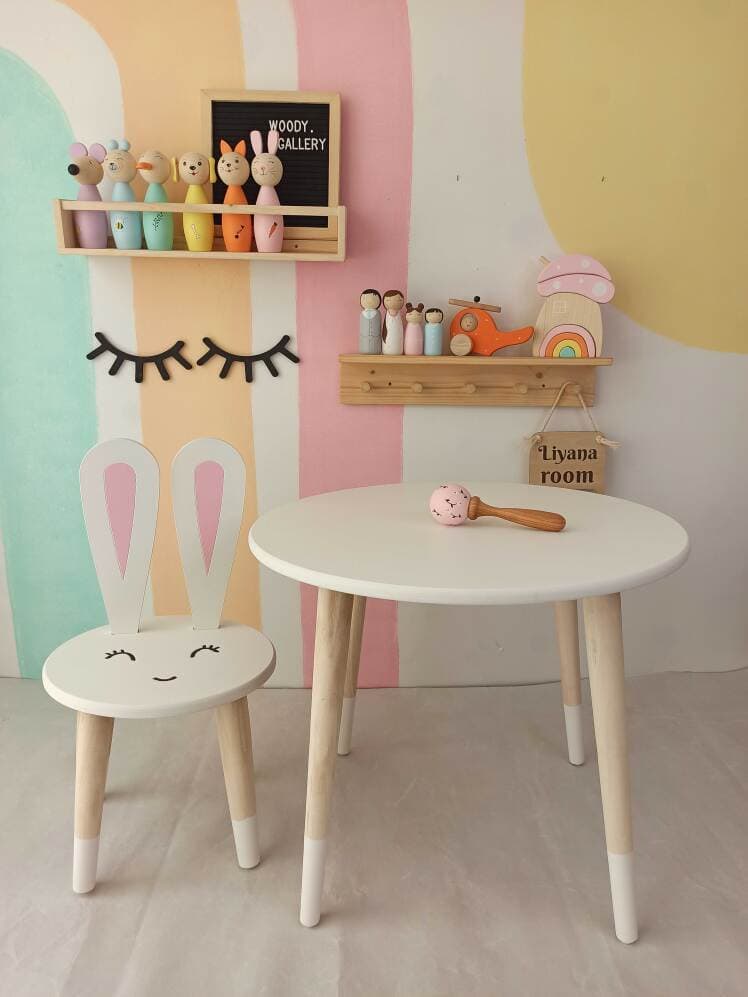 تصویر 3 از صندلی چوبی کودکانه با طراحی ارگونومیک